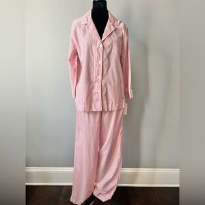 Lauren Ralph Lauren Pink Pinstripe Pajama Set
